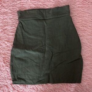 Fashion Nova Olive Mini Skirt